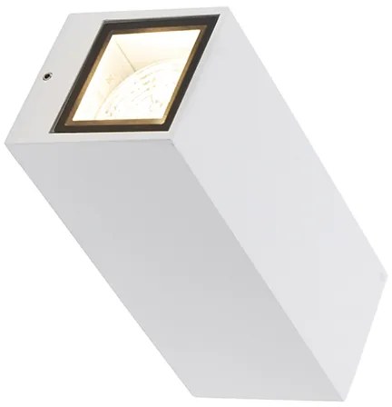 Moderne wandlamp wit 2-lichts AR70 IP54 - Baleno