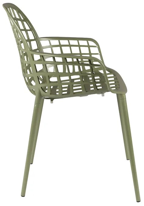 Zuiver Albert Kuip Garden Aluminium Tuinstoel Groen