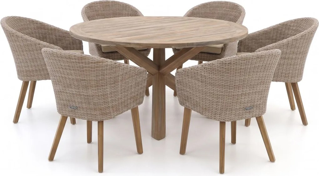 Diningset Intenso | 6 personen | Tuinset teakhout | 7-delig | Kees Smit Tuinmeubelen
