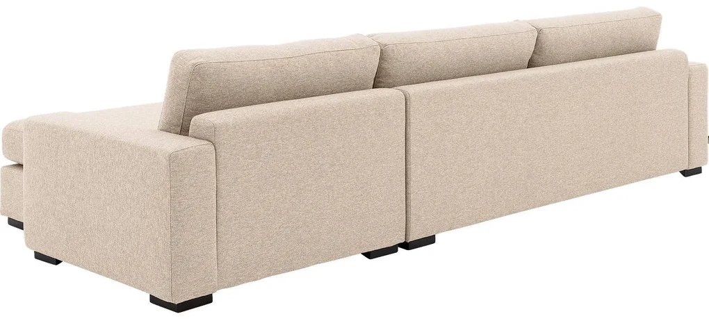 Goossens Hoekbank Lucca Met Chaise Longue wit, stof, 3-zits, stijlvol landelijk