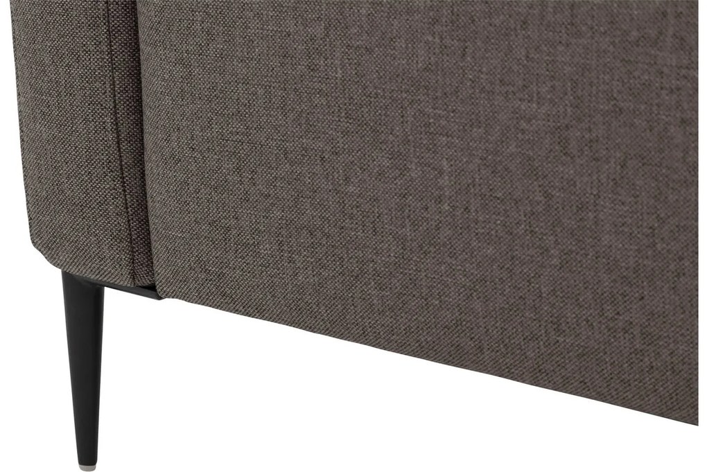 Goossens  Key West bruin, stof, 2-zits, modern design