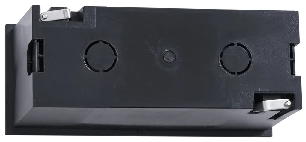 Moderne inbouw wandlamp zwart 16cm incl. LED IP65 - Mert