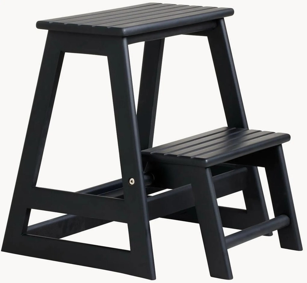 Mahoniehouten opstapje Skala, inklapbaar