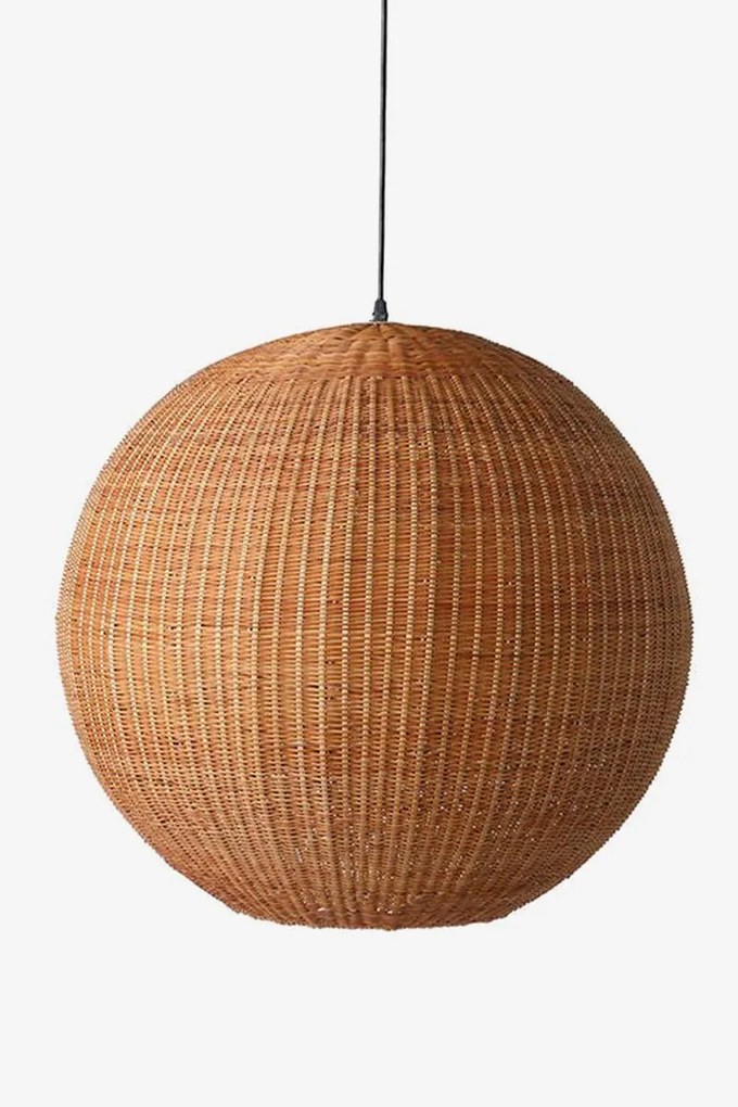 HKliving Bamboo pendant ball hanglamp bruin