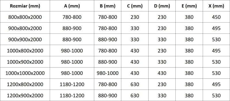 Mexen Exo halfronde douchecabine schuifdeur 90 x 90 cm, transparant, zwart - 8132-090-090-70-00