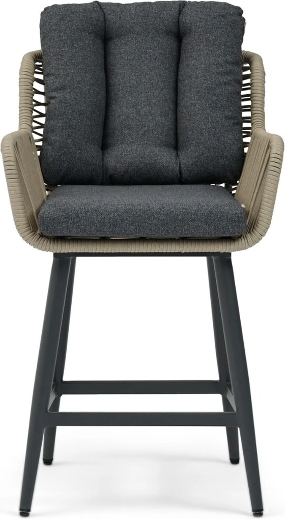 Tuinset 4 personen 180 cm Rope Grijs Coco Alto/Sienta