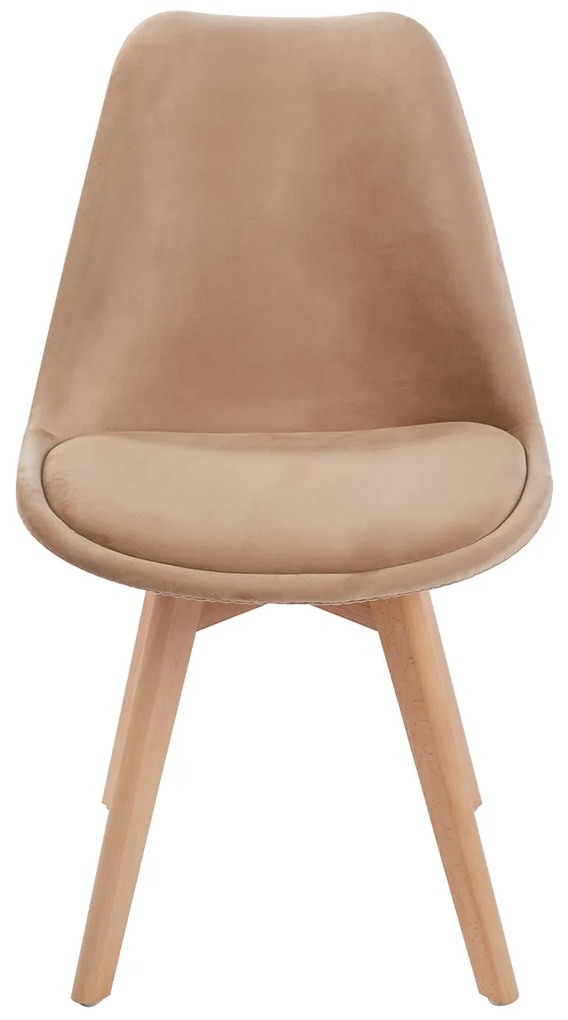 Set van 4 Synk Fluwelen Stoelen