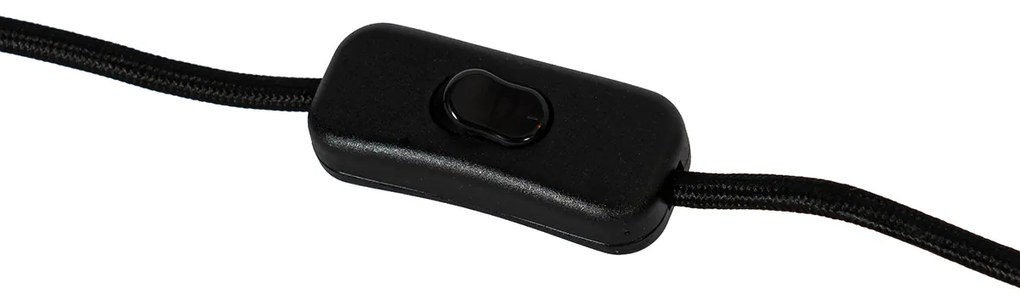 Scandinavische tafellamp groen met linnen kap wit - Lotti