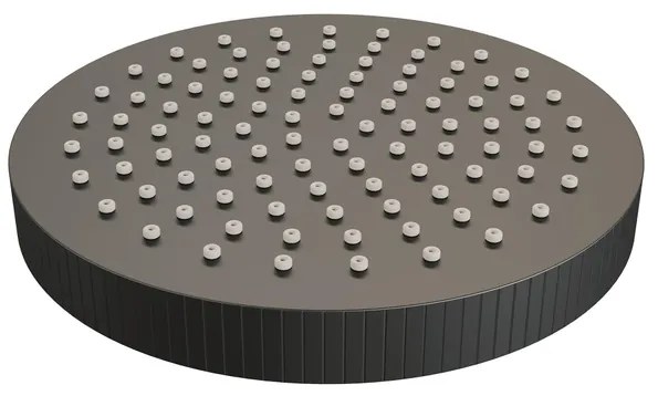 BRAUER Stripe Regendouchekop - 25cm - mat zwart 5-S-466