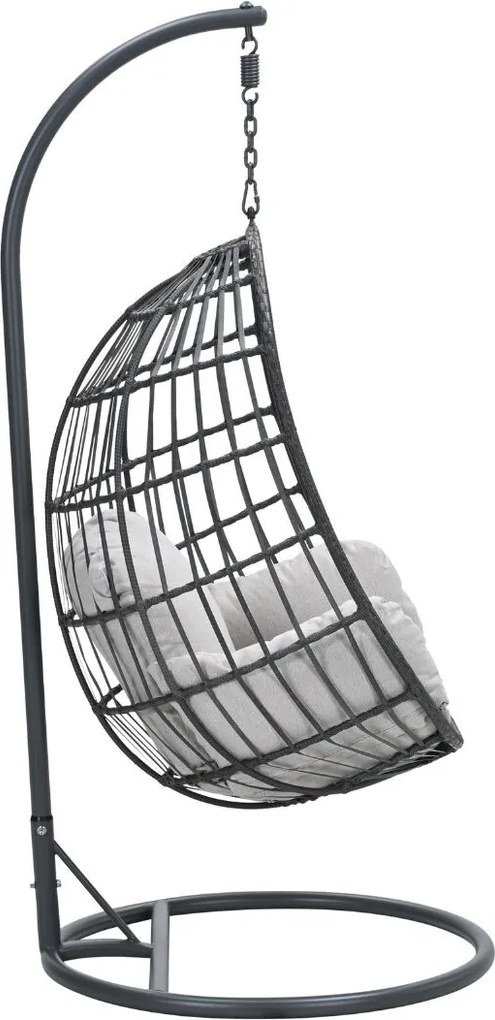 Garden Impressions Esmee hangstoel swing egg - donker grijs