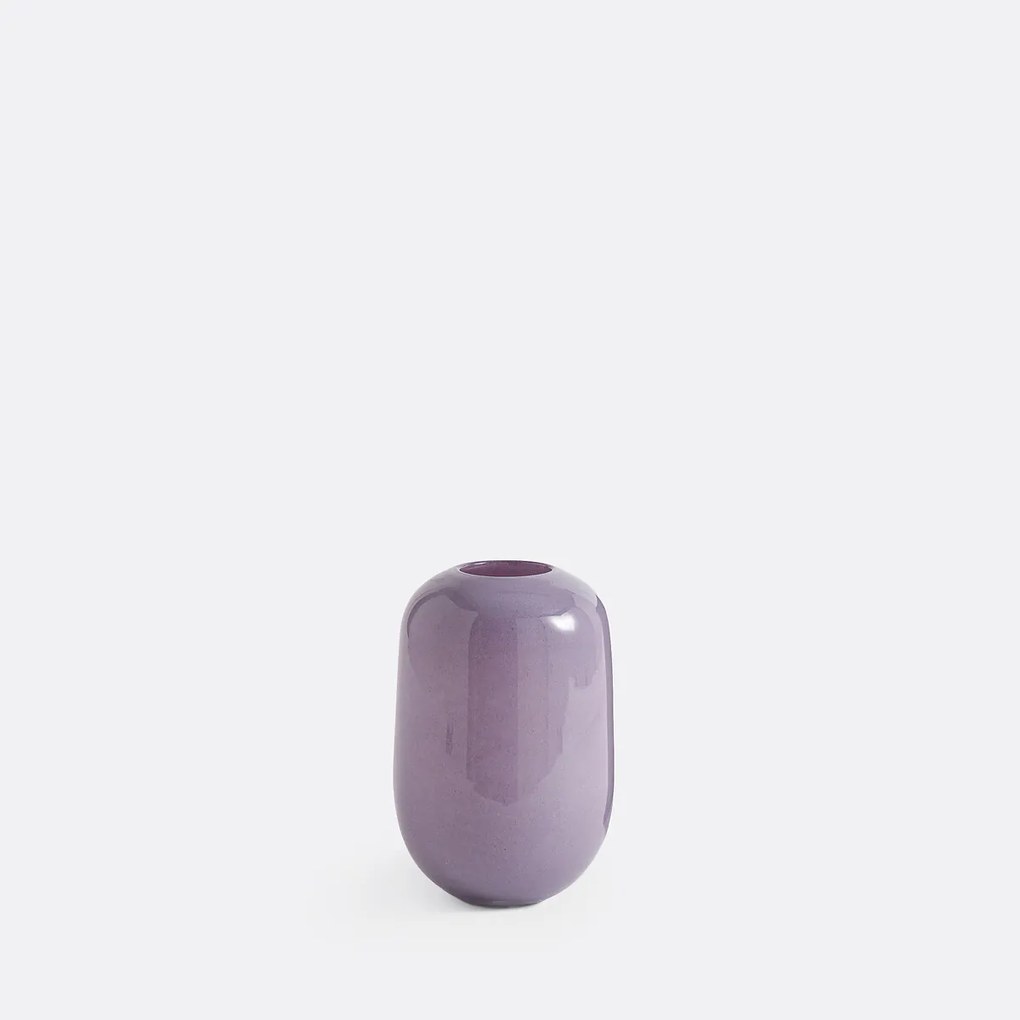 Afgeronde vaas in glas H23,5 cm, Iva