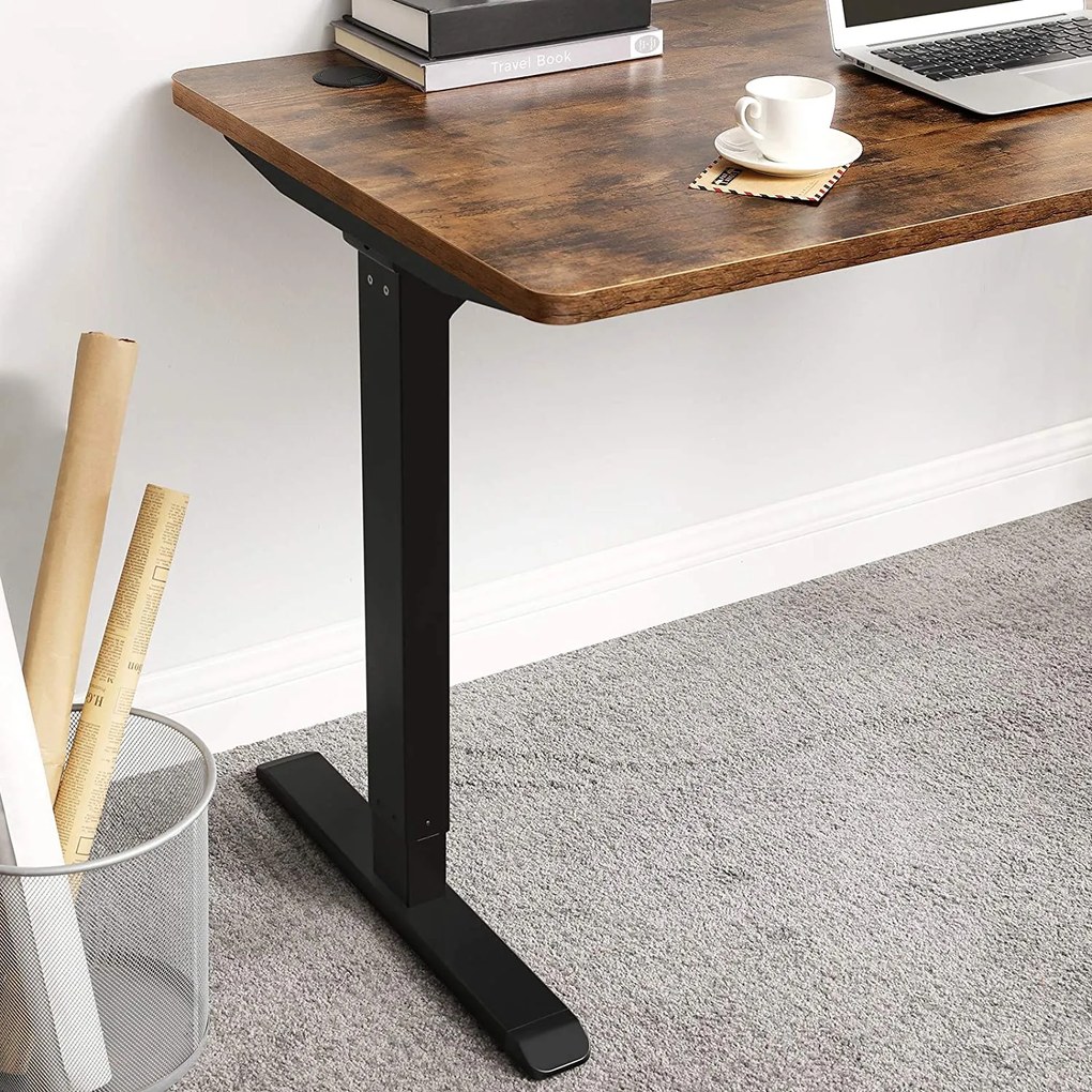 Nancy's Kingman Bureau - Elektrisch Verstelbaar - Zit-Statafel - Werkplek - Industrieel - 140 x 70 cm