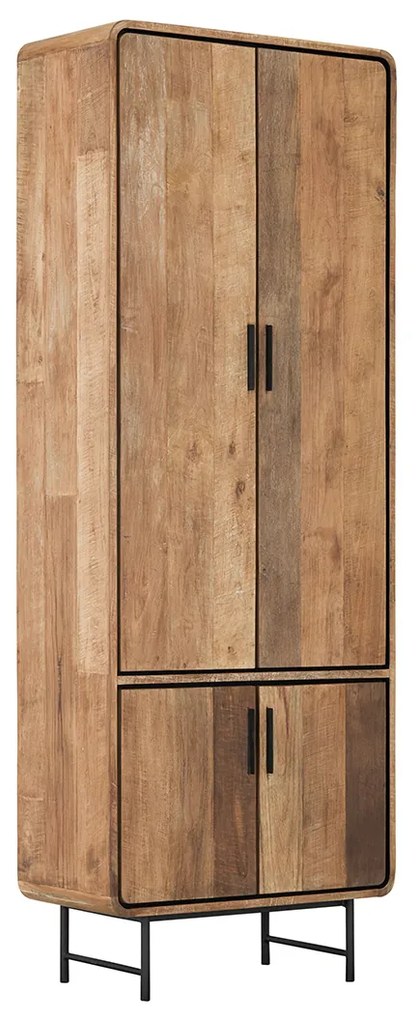 DTP Home Evo Hoge Kast Teak Hout - 80x40x220cm.