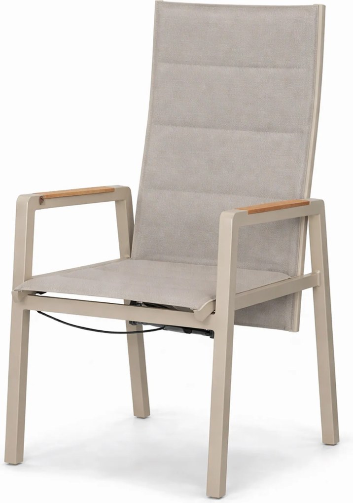 Tuinset 4 personen 909 cm Aluminium Taupe Lifestyle Garden Furniture Essence/Creta