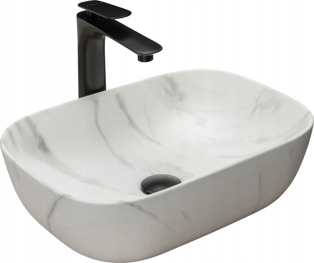 Opzetwastafel Rea Belinda Marble Marble Mat