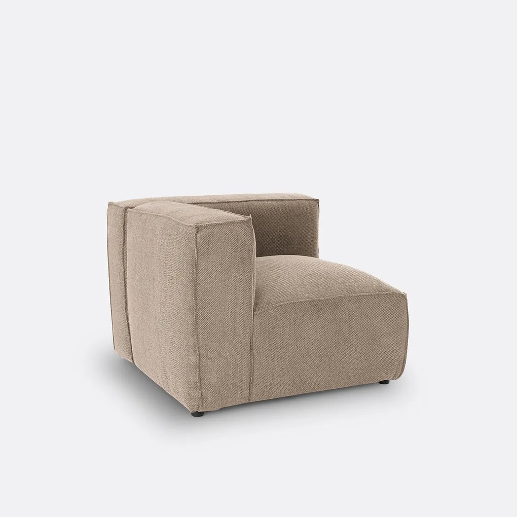 Omvormbare hoekbank, getextureerde stof, Seven