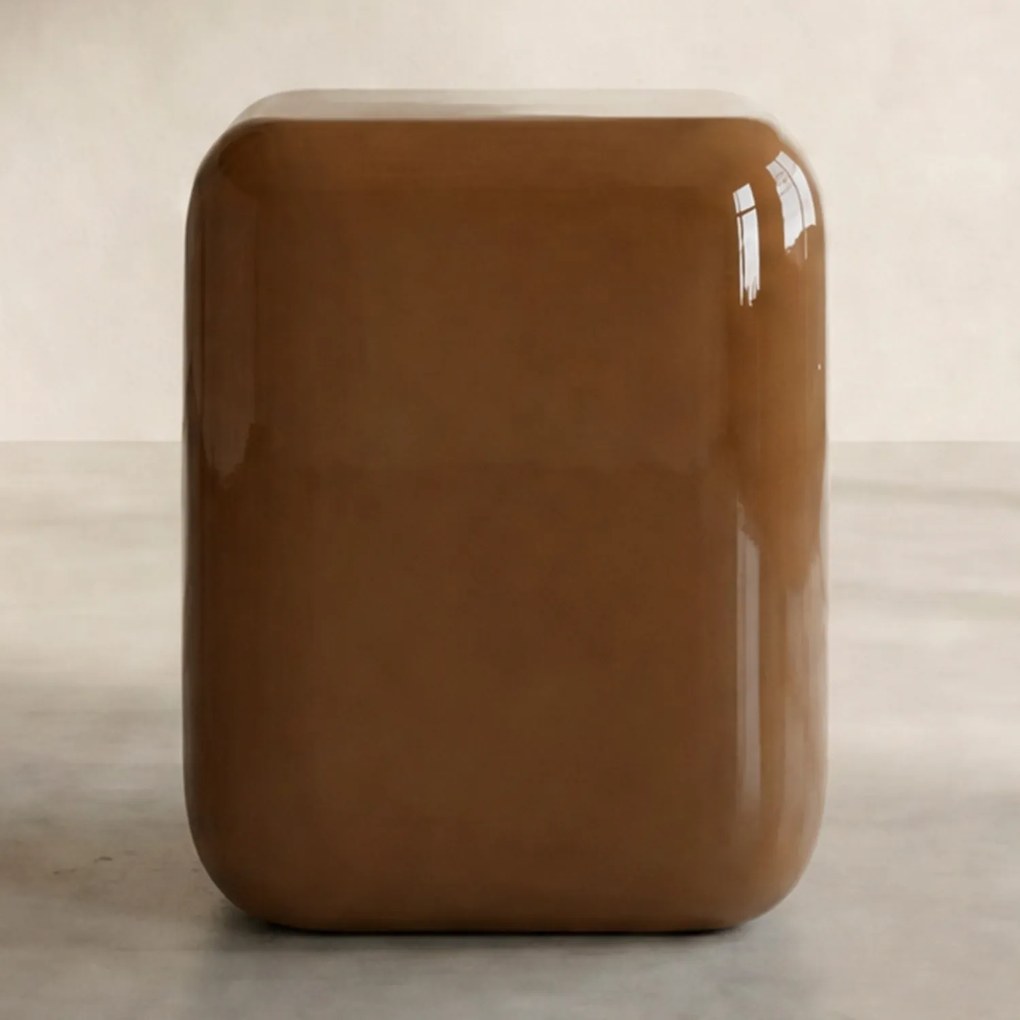 Krukje Glanzend Mosterd - 34 X 34cm.