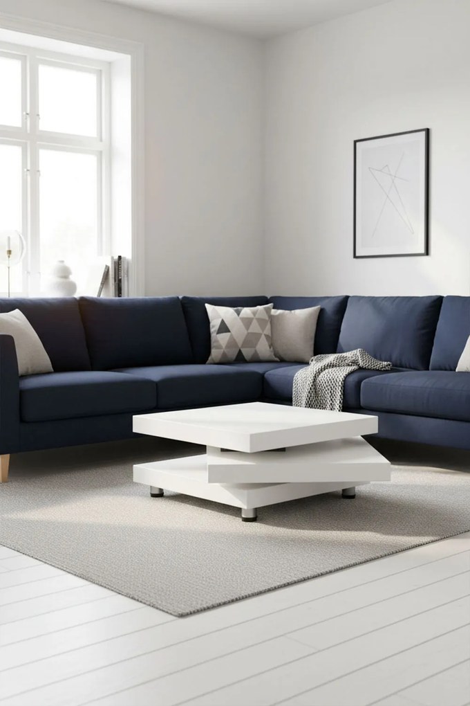 Witte Move salontafel met drie planken