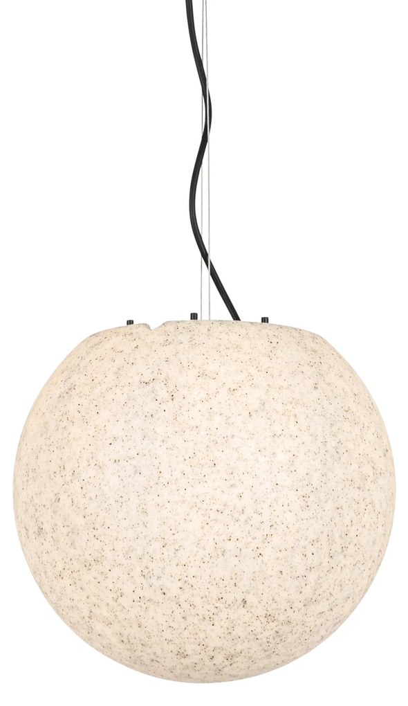 Moderne buitenlamp grijs 35 cm IP44 - Nura Modern E27 IP44 Buitenverlichting bol / globe / rond