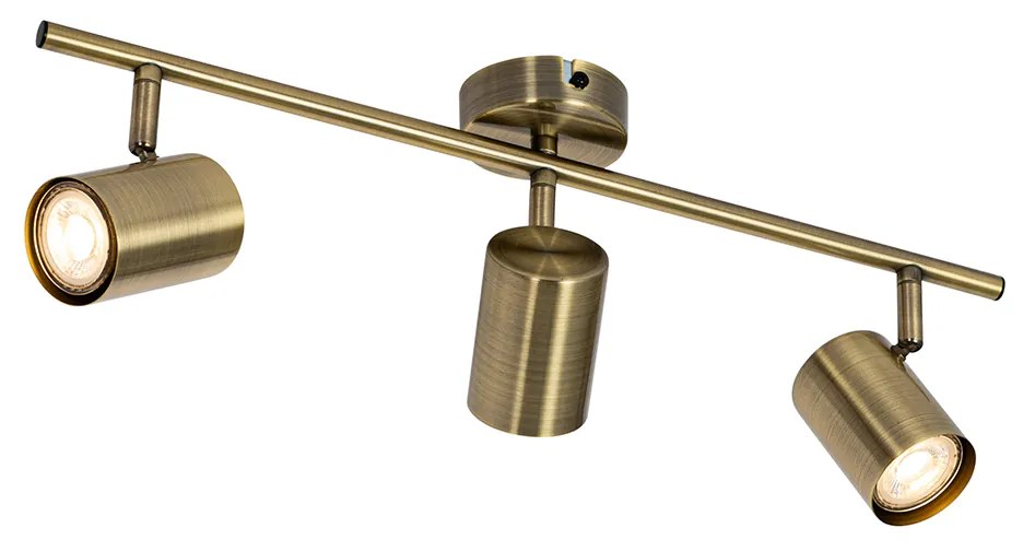 Moderne spot brons kantelbaar 3-lichts - Jeana