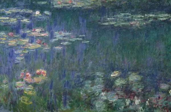 Kunstreproductie Waterlelies, Monet, Claude