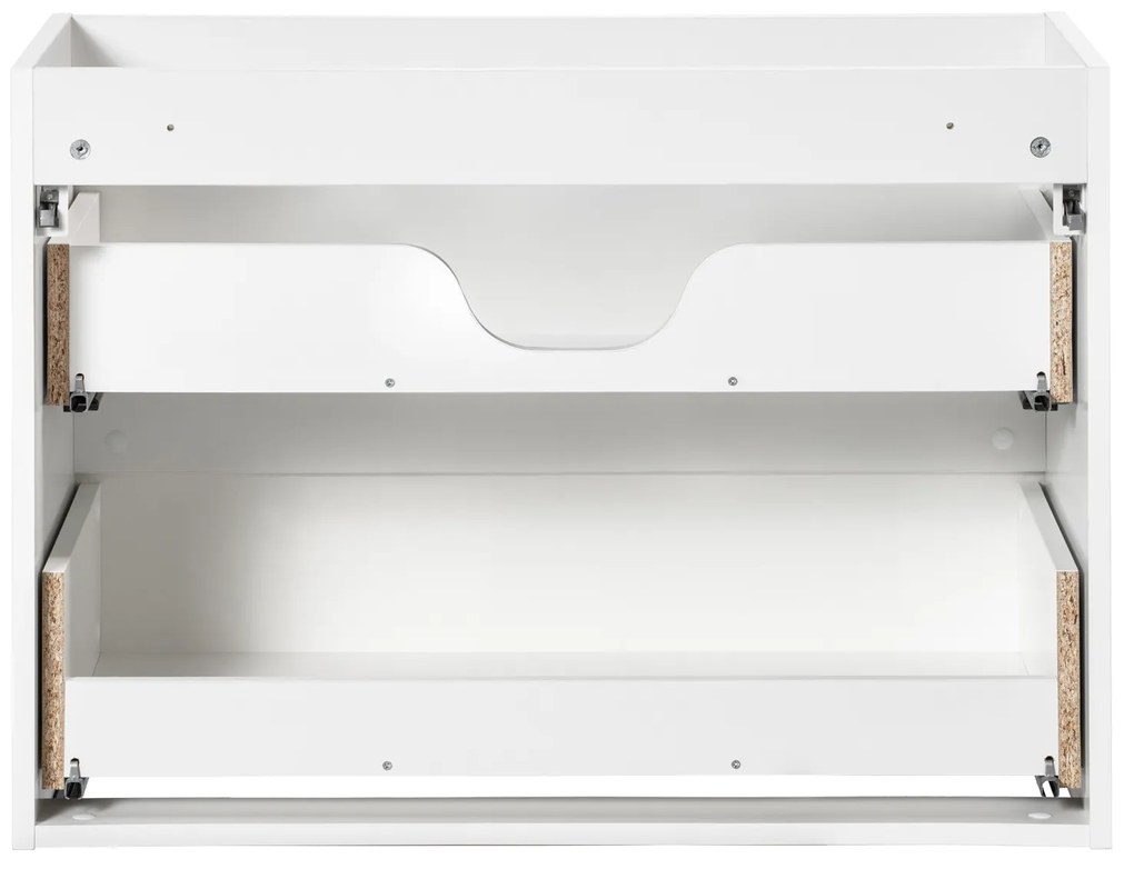 Comad Nova White onderkast met 2 lades 80x40x60cm wit