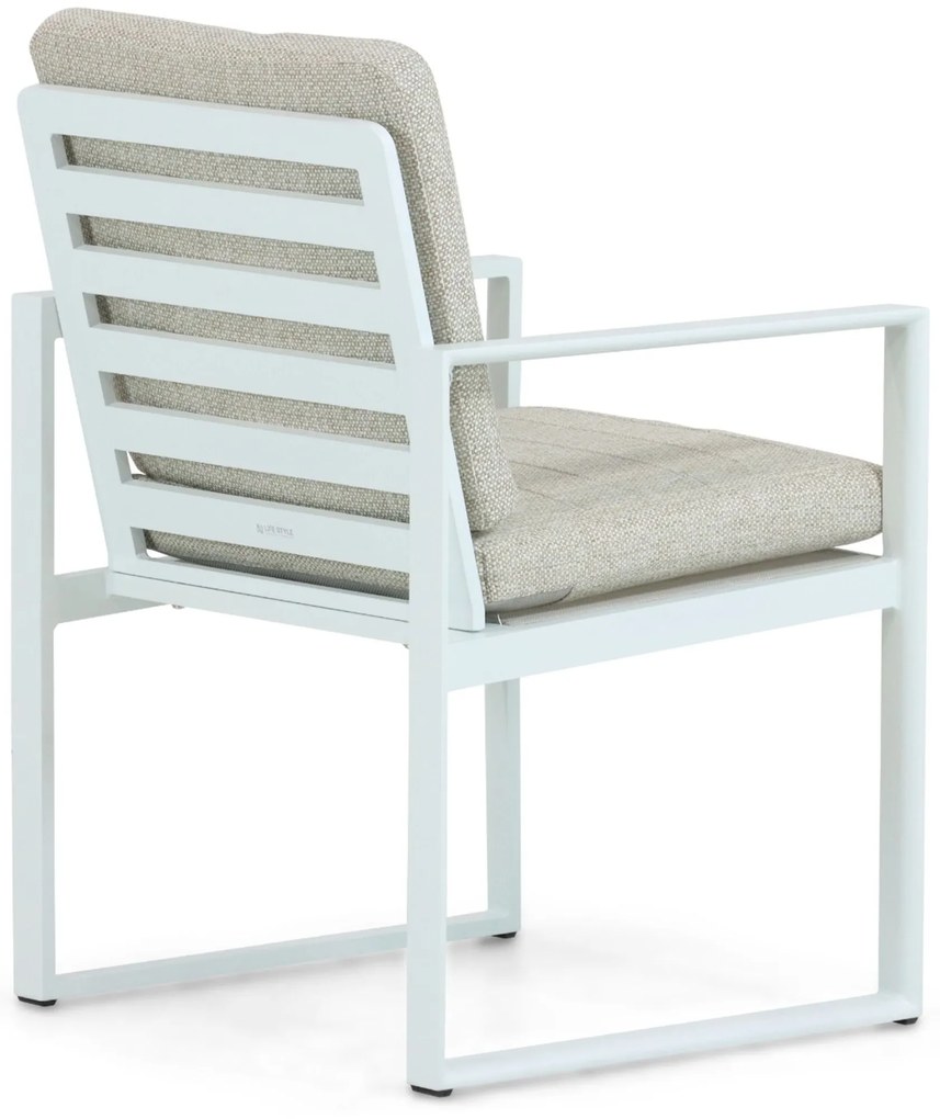 Tuinstoel Aluminium Wit Lifestyle Garden Furniture Nuno