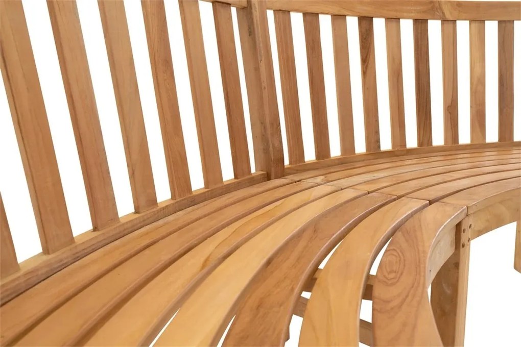 Garden Interiors Ronde Tuinbank - Teak - Rond 200cm