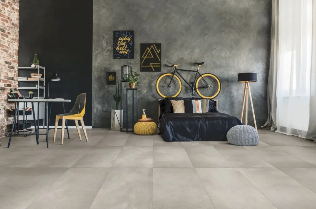 Vloertegel 30x60 Cm Betonlook Beige DC91