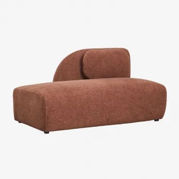 Linker Divanmodule Voor Modulaire Bank In Chenille Coquette Chenille Roestbruin - Sklum
