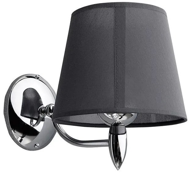 Sapho Hanbe wandlamp met kap E27 60W chroom