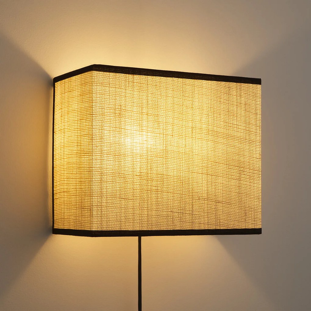 Wandlamp in jute Come