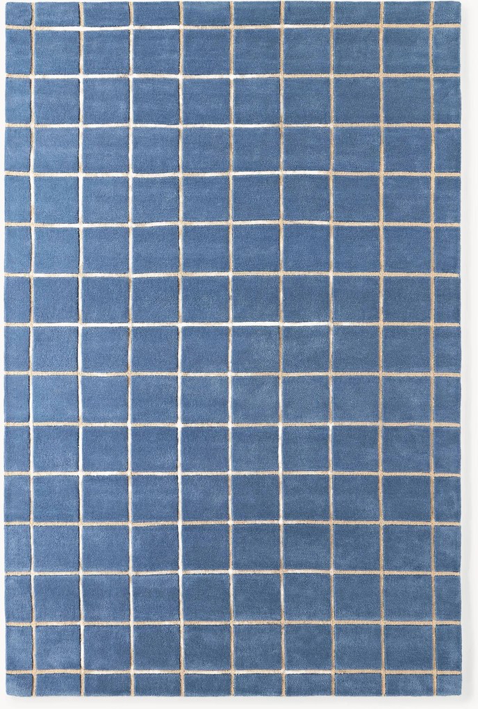 Handgetuft hoog-laag wollen vloerkleed Kallie