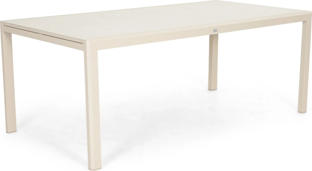 Dining Tuintafel rechthoekig uitschuifbaar 200/300x97 cm Zand/Beige Presto Tivario