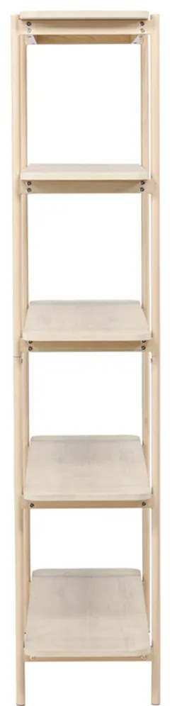 Openkast Met Vijf Planken Whitewash - 120x40x190cm.