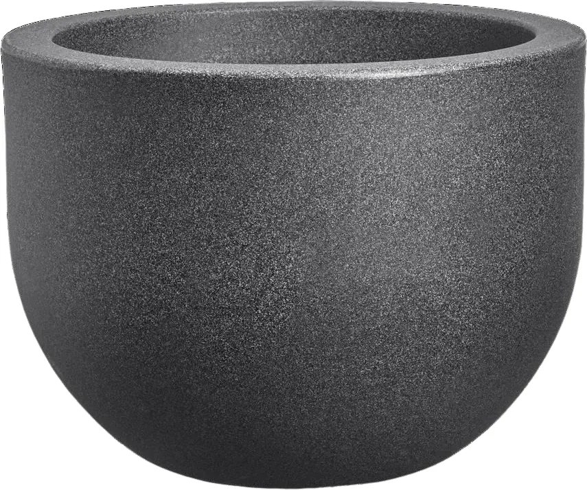 Florus Grace Rond 47cm Bloempot - Antraciet - Lichtgewicht