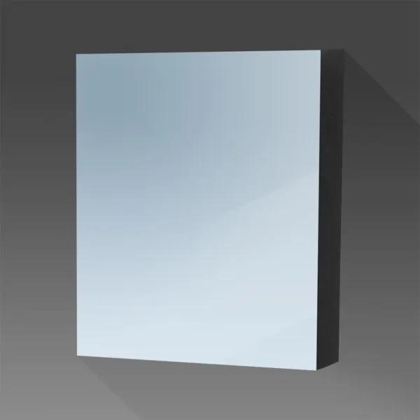 Saniclass Dual spiegelkast 60x70x15 indirecte LED verlichting black wood linksdraaiend 7755