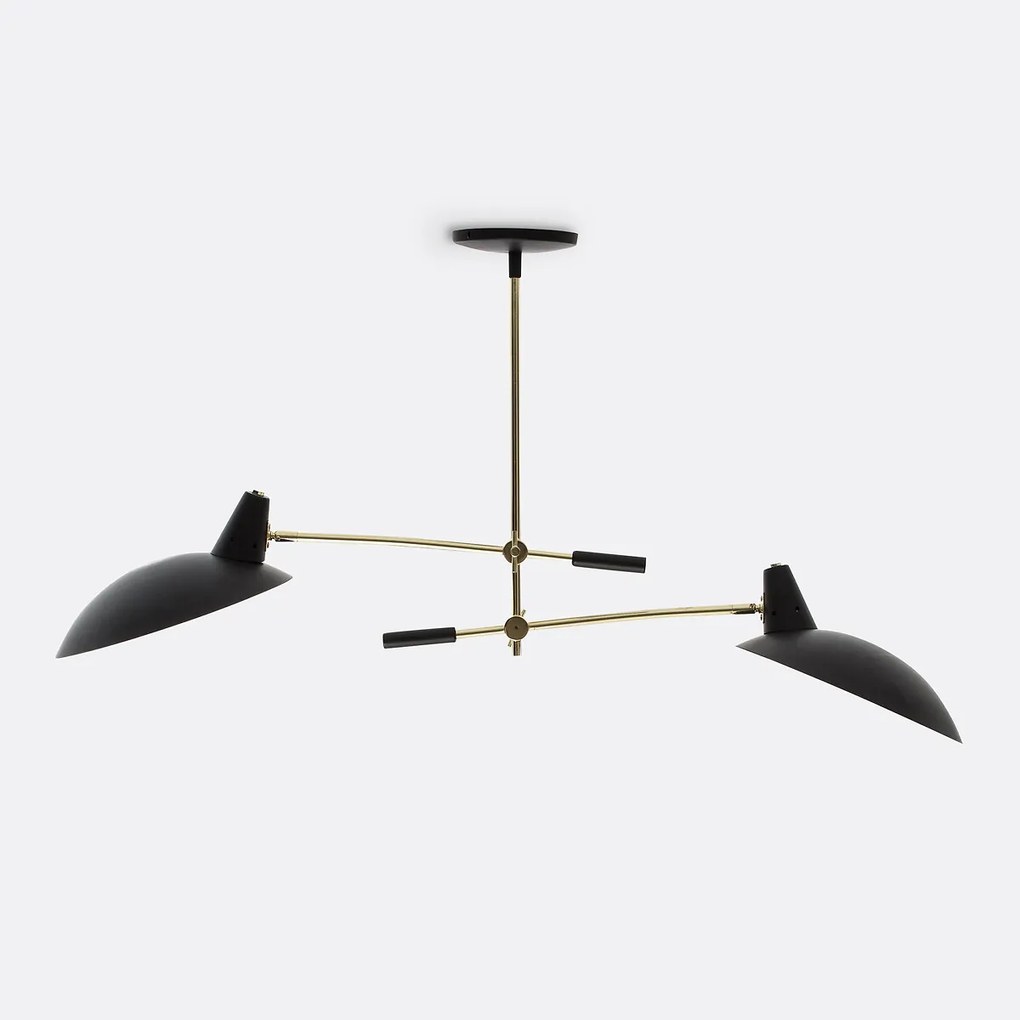 Dubbele hanglamp in metaal, Rosella