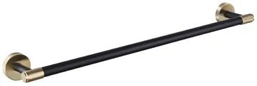 Eastbrook Catania messing handdoekbeugel zwart mat en messing geborsteld