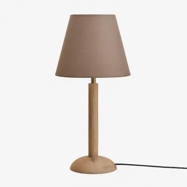 Harry Mangohouten Tafellamp Mangohout & Bruin Moka Ø25 Cm Caracas - Sklum