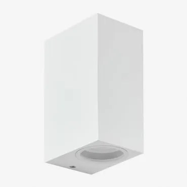 Aluminium Wandlamp Met 2 Dolton Lichtpunten Wit - Sklum