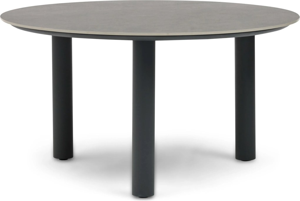 Dining Tuintafel rond 140 cm Grijs Trino
