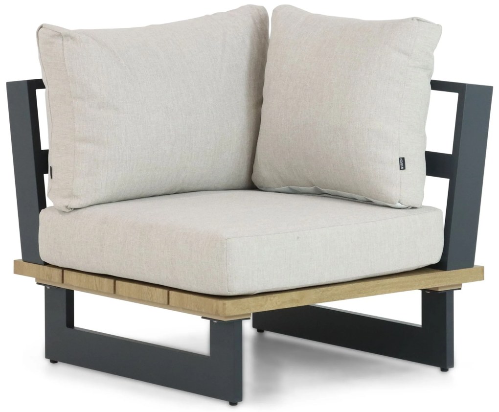 Hoek loungeset 5 personen Aluminium Grijs Lifestyle Garden Furniture Azzurro