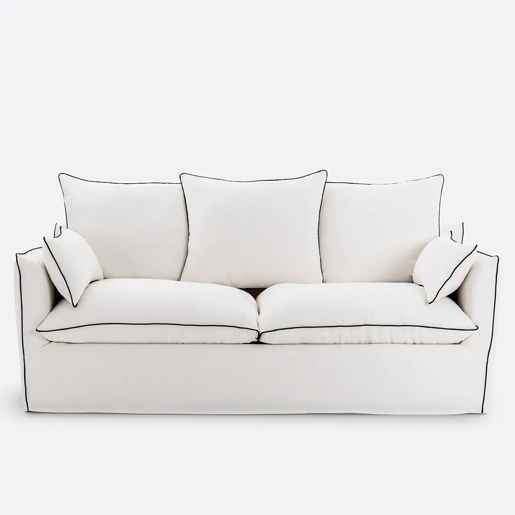 Bank 2-, 3-, 4- of 5-zits, afneembare hoezen, in dik linnen, Odna