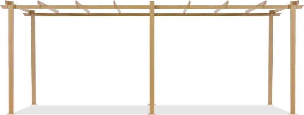 Barbados 3 x 6 m houten tuinpunt metalen terras pergola frame