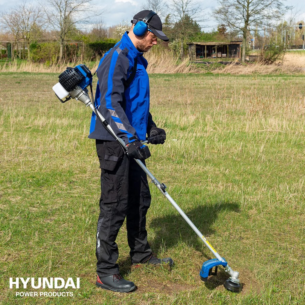 Hyundai Bosmaaier benzine 43cc - 2-TAKT - Inclusief draadspoel en onkruidborstel (2x)