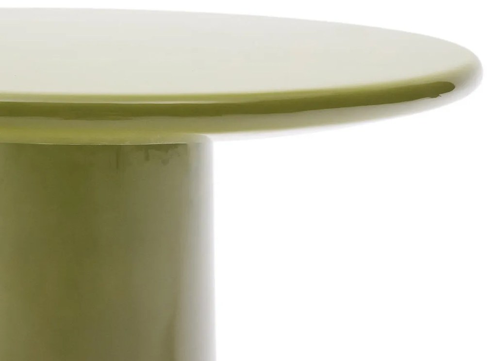 Kave Home Albanella Groene Salontafel Glanzend Cement 65 Cm - 65 X 65cm.