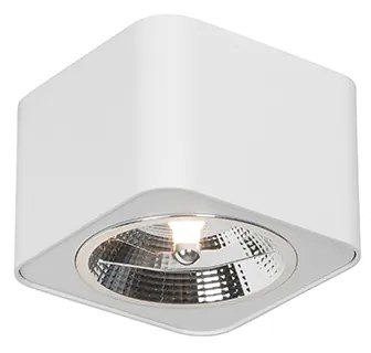 Moderne vierkante Spot / Opbouwspot / Plafondspot wit - Boxer Modern GU10 Binnenverlichting Lamp