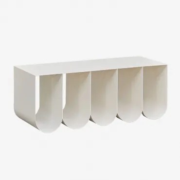 Rechthoekige Salontafel 100x40 Cm Olavi Gardenia Wit - Sklum