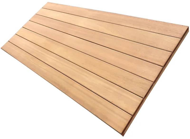 Terrastegel hardhout Bankirai 7/3L 15 mm 50 x 100 cm (30 mm) vlak